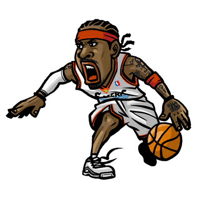 NBA illustration/NBA Caricature（NBA イラスト）Allen Iverson（アレン・アイバーソン）