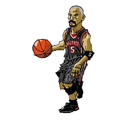 NBA illustration/NBA Caricature（NBA イラスト）Jason Kidd（ジェイソン・キッド）