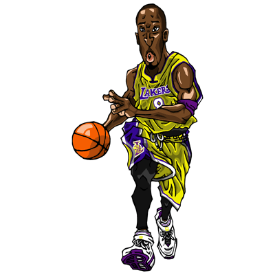 NBA illustration/NBA Caricature（NBA イラスト）Kobe Bryant（コービー・ブライアント）