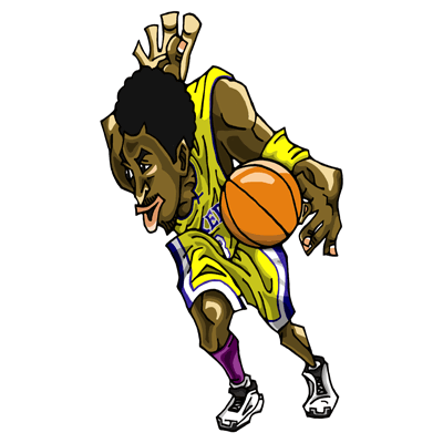 NBA illustration/NBA Caricature（NBA イラスト）Kobe Bryant（コービー・ブライアント）