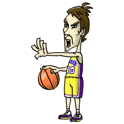 NBA illustration/NBA Caricature（NBA イラスト）Steve Nash（スティーブ・ナッシュ）