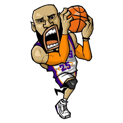 NBA illustration/NBA Caricature（NBA イラスト）Vince Carter（ヴィンス・カーター）